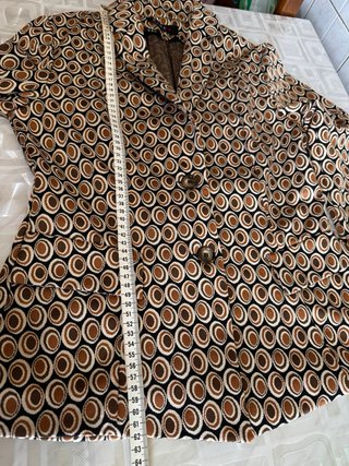 Blazer monopetto stampa retro