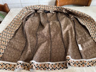 Blazer monopetto stampa retro