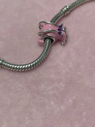 Charm Angel Disney Rosa