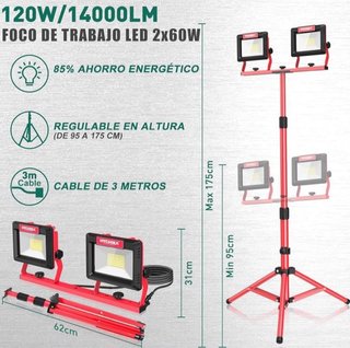 Trípode y Focos Led 14000 Lúmenes HYCHICA.