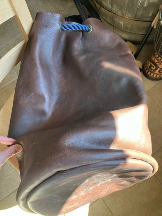 Borsa Vagabonda Pelle Marrone