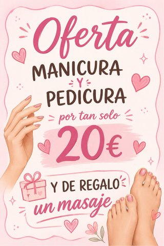 Oferta Manicura y Pedicura + Masaje
