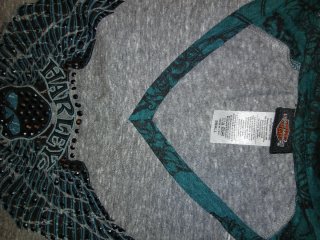 Camiseta Harley-Davidson alas y calavera