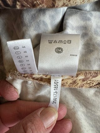 Giacca leggera vintage stampa animalier mista
