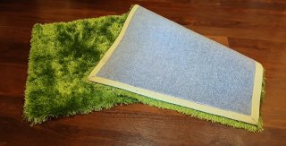 Alfombra Shaggy Verde