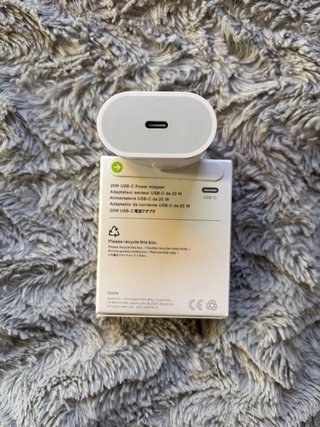Cargador Apple 20W USB-C nuevo y precintado