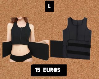 Faja reductora negra talla L
