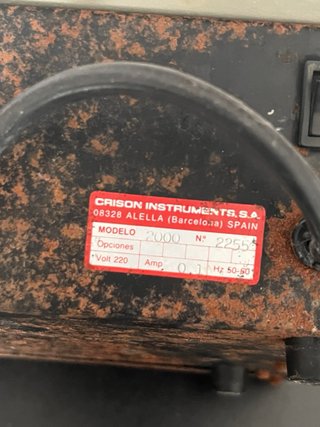 Phmetro Crison micropH 2000