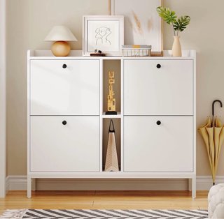 Zapatero YITAHOME 4 puertas blanco