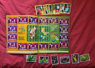 Album completo y cromos extras Panini Euro 2012