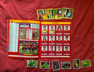 Album completo y cromos extras Panini Euro 2012