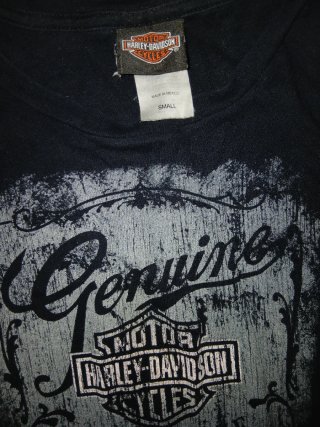 Camiseta Harley-Davidson Negra Manga Larga