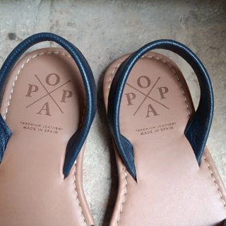 Popa Mallorquinas Azul/Marrón Talla 35