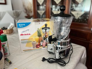 Batidora de vaso cromada