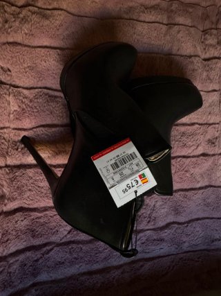 Botines mujer Zara Negros Talla 38 en caja