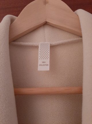 Blazer sin mangas cálido beige Talla única