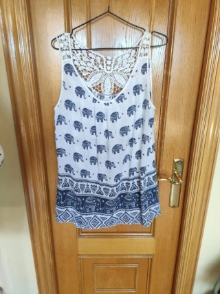 Camisola con estampado de elefantes