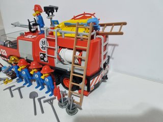 Playmobil 3526 Caja Antiguo Camion Bomberos Equipo