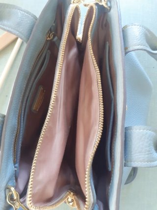 Borsa Miu Miu blu e bianco