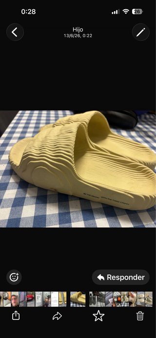Chanclas Adidas Adilette Comfort Amarillas