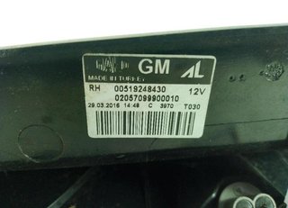 Piloto trasero 00519248430 opel combo 1.3 20067878