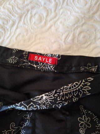 Falda Raso Estampada Talla 42