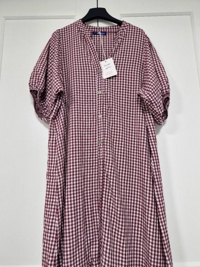 Vestido cuadros vichy talla única