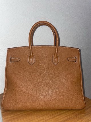 Bolso Marrón y Dorado