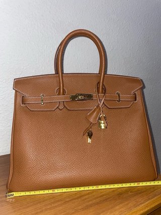 Bolso Marrón y Dorado