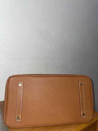 Bolso Marrón y Dorado