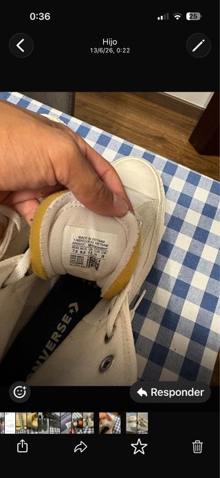 Bambas Converse Blancas y Amarillas