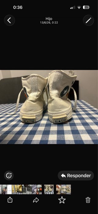 Bambas Converse Blancas y Amarillas