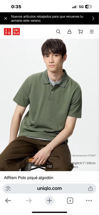 OFERTA! POLO HOMBRE MARCA Uniqlo+ CAMISETA NUEVO!