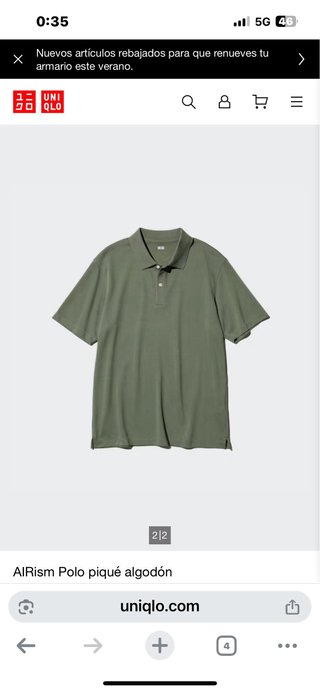 OFERTA! POLO HOMBRE MARCA Uniqlo+ CAMISETA NUEVO!
