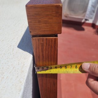 Espejo de madera y cristal