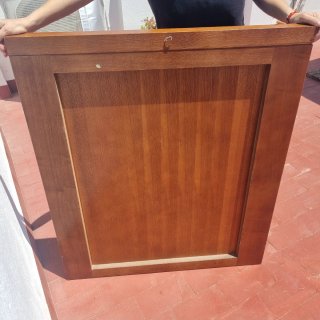 Espejo de madera y cristal