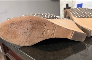 Sandalias Castañer Cuña marrones Lunares  Talla 36