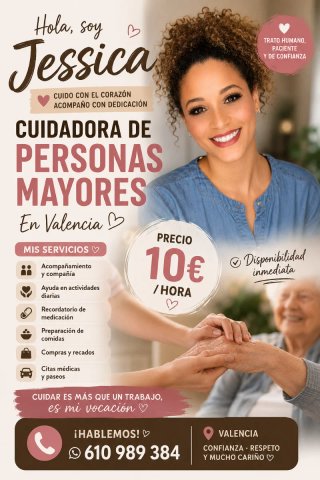 Cuidadora personas mayores