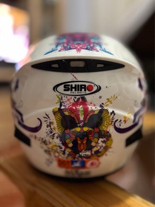 Casco Moto Mujer Diseño Abstracto