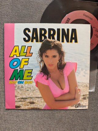 SABRINA SALERNO Lote 3 discos single vinilo 45 rpm