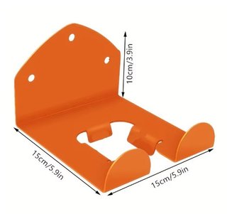 2 Soportes de Pared para Desbrozadora Naranja