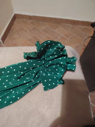 Traje de flame nca verde lunares es de niña pedir