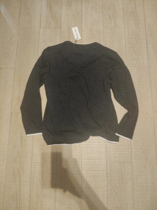 Camiseta manga larga gris hombre