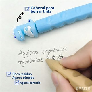 Goma de borrar doble uso con figura 3D