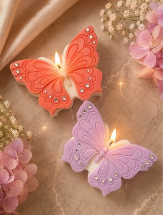 Candele a forma di farfalla