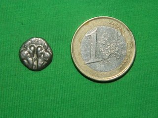 Moneda Griega Plata Lesbos 1/6 Statera