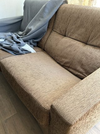 Sofá Cama Tela Marrón