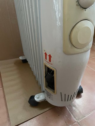 Radiador de aceite eléctrico blanco