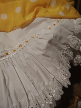 Traje Flamenca Niña Amarillo Lunares negociable