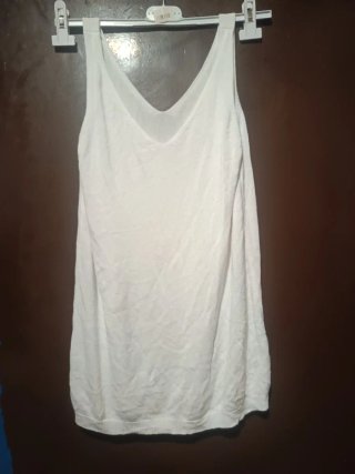 Camiseta blanca suave talla L
